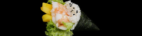 56 Temaki scampis mangue